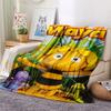 1PC La Abeja Maya Patterned Flannel Blanket Suitable For All Seasons for Home Decor Warmth and Comfort Gifts Holiday Present
