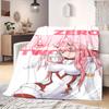 Darling In the Franxx Flannel Blanket Beautiful Print Perfect For Home Bed Sofa Chair Travel Picnic -HE8