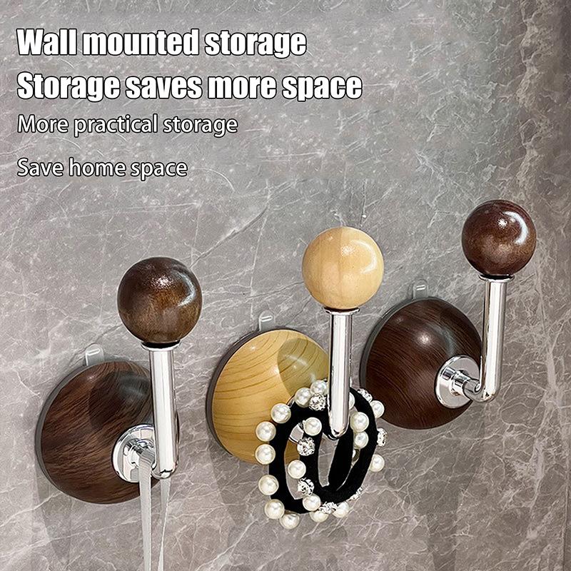 Powerful Load Bearing Suction Cup Hook Bag Hair Band Storage No Drilling Hook Hair Band Storage Tool