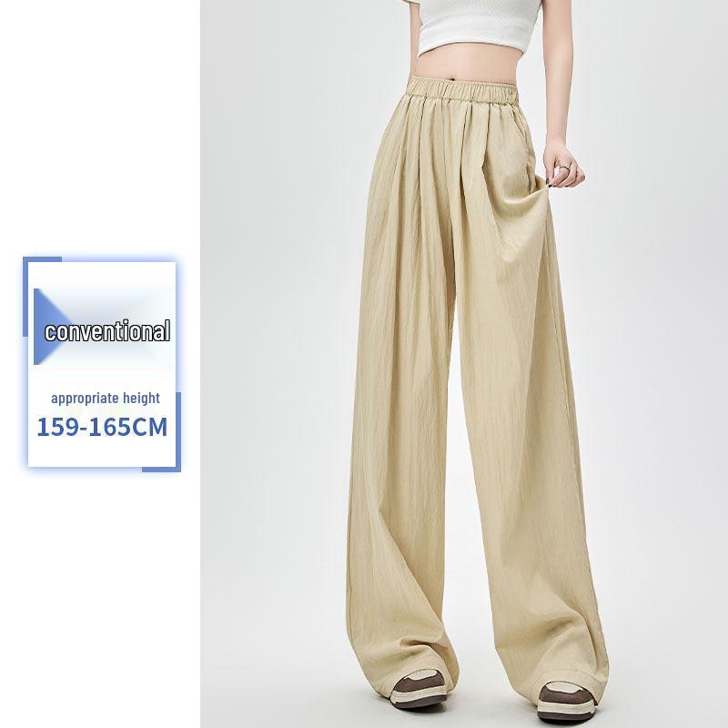 Women's High-Waisted Loose Linen Wide-Leg Summer Pants