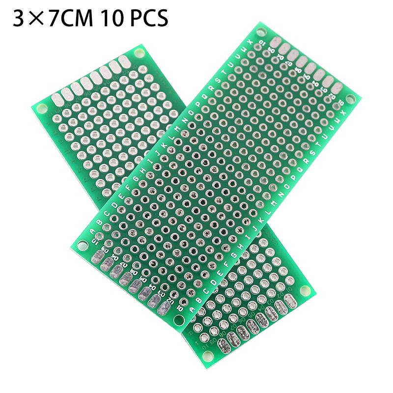 1/10 kusů Oboustranná univerzální děrovaná studentská svařovací experimentální deska PCB deska prototypu obvodu