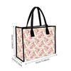 Floral Canvas Tote Bag Fashionable Casual Daily Shopping Handbag for Women