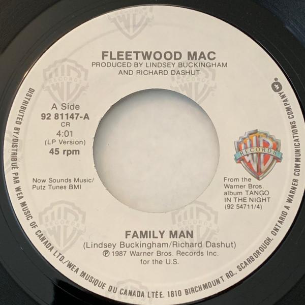 

7inch Record FLEETWOOD MAC Family Man 9281147 Warner Bros. Re 1987 Canada Rock Used