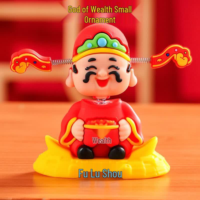 God of Wealth Nodding Desktop Figurines