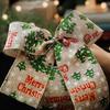 2m/Roll Imitation Hemp Christmas Ribbon Classic Wrapping Gift Christmas Tree Decoration DIY Wreath Bows Ribbon Xmas Crafts