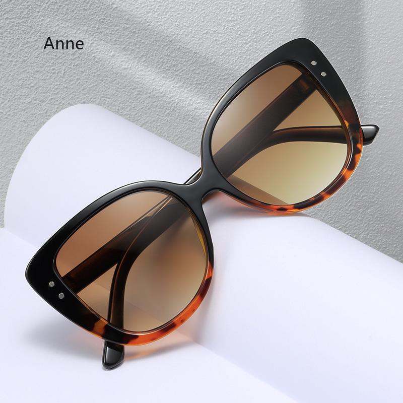Luxury Black Oversized Sunglasses Women  Designer Sexy Big Frame Square Cat Eye Sun Glasses  New Female Gradient Shades