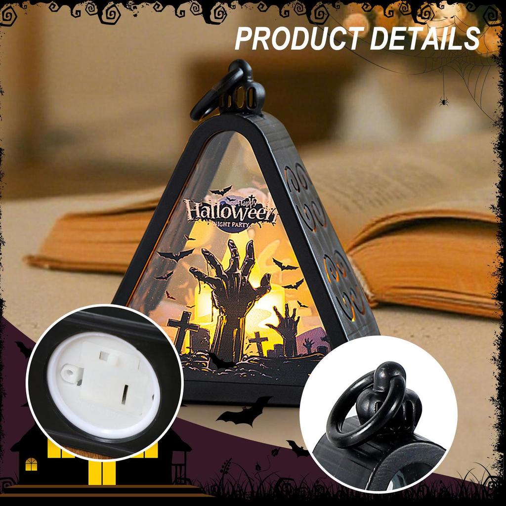 Halloween Garden Decoration Lamp, And Easy to Use, for Home, Shelves, Gardens, Porches
