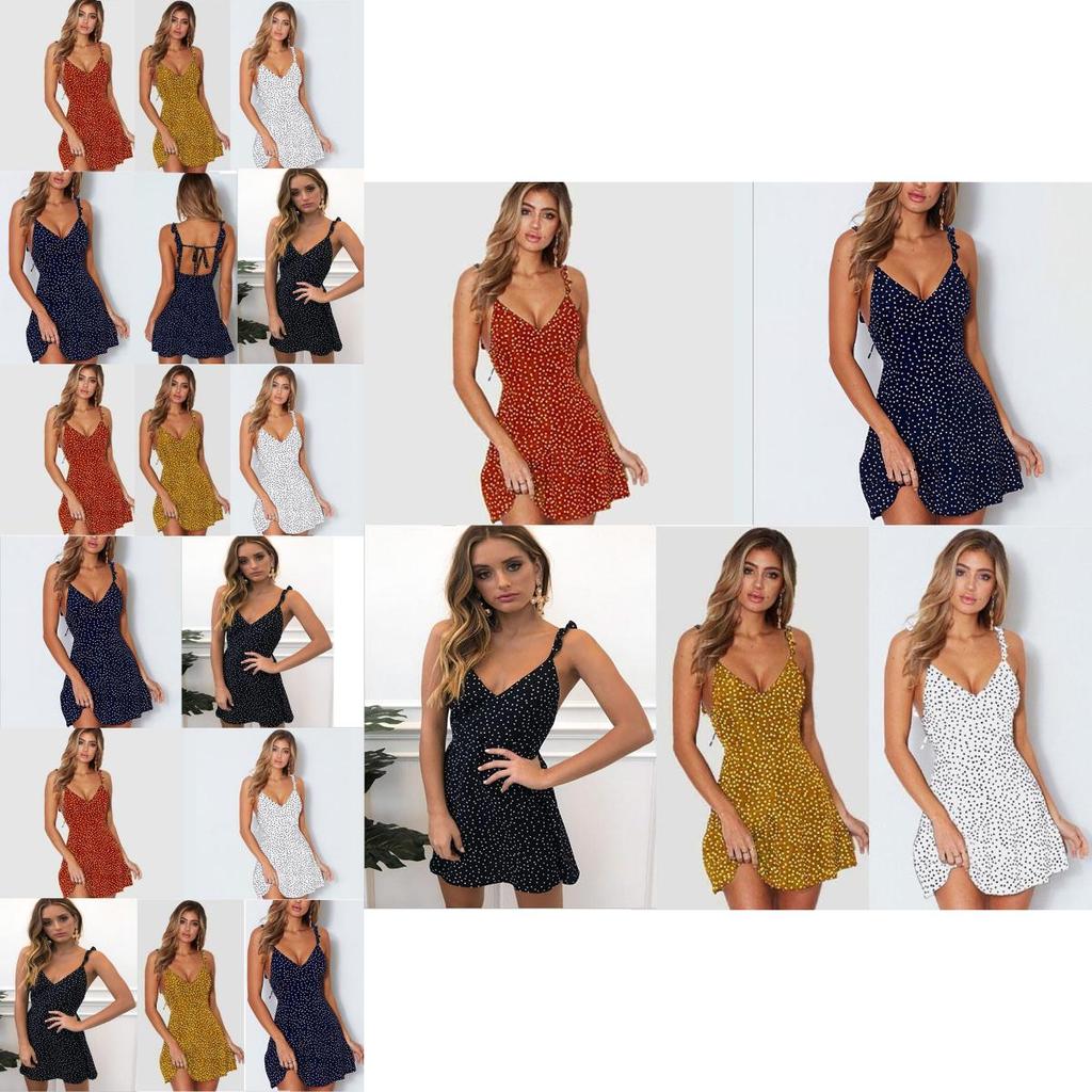 Boho Womens Floral Summer V Neck Party Evening Beach Short Mini Dress Sundress