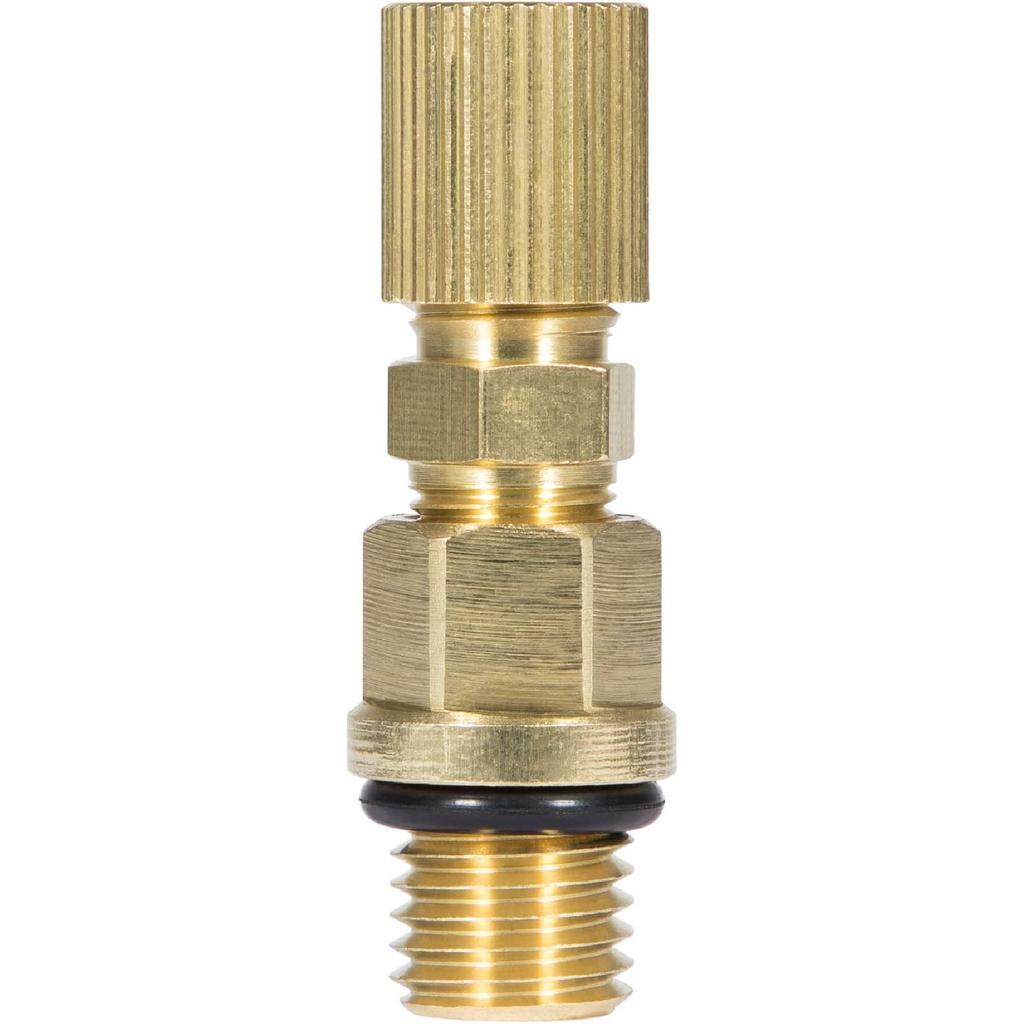 E-cowlboy 6.0L for Powerstroke Fuel Pressure Test Fitting Adapter for 2003-2010 Ford Diesel Engine(With Schrader Valve)