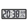 Simple LCD Clock Living Room Wall Clock Multi-function Temperature and Humidity Display Clock