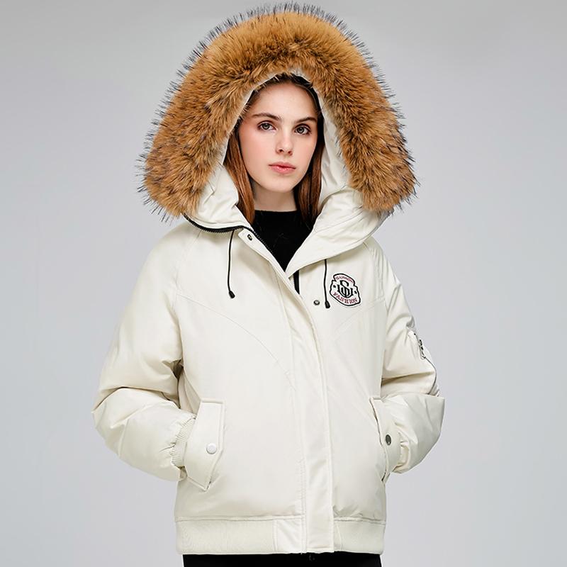 Fashion Women's Winter Jackets Hooded Faux Fur Collar Casual Parka Female Long Sleeve Warm Coat