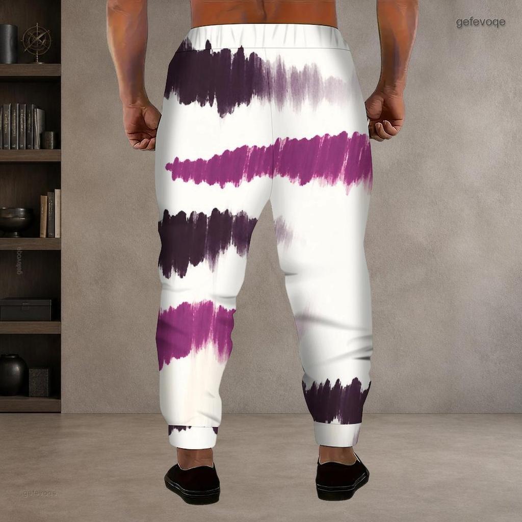 Men S Plus Size Blue Gold Marble Printed Drawstring Jogger Pants Side Pockets Cuffed Ankle