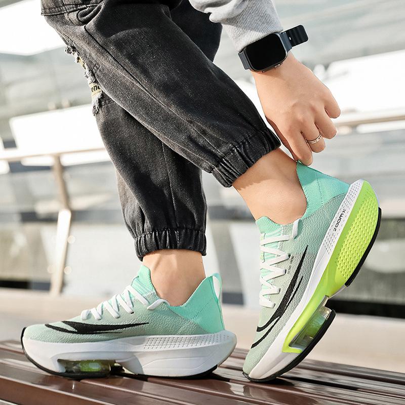 

Sneakers new couple casual shoes sneakers trendy shoes breathable lightweight air cushion running shoes 45 зелений