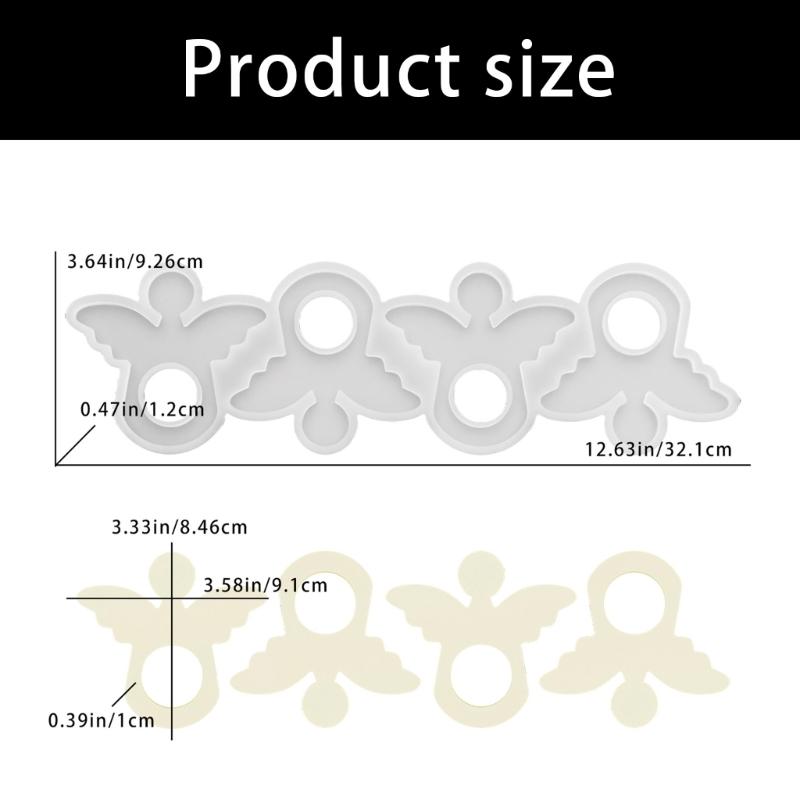 Reusable Silicone Angelic Wing Mould for Fragrances Diffuser Craft Home Decoration Handmade Gift Art Creation