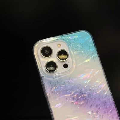 Applicable To Apple 17 Gilt Galaxy Rainbow Aurora Mobile Phone Case iPhone16Pro Glitter 15 Anti-drop Protective Case
