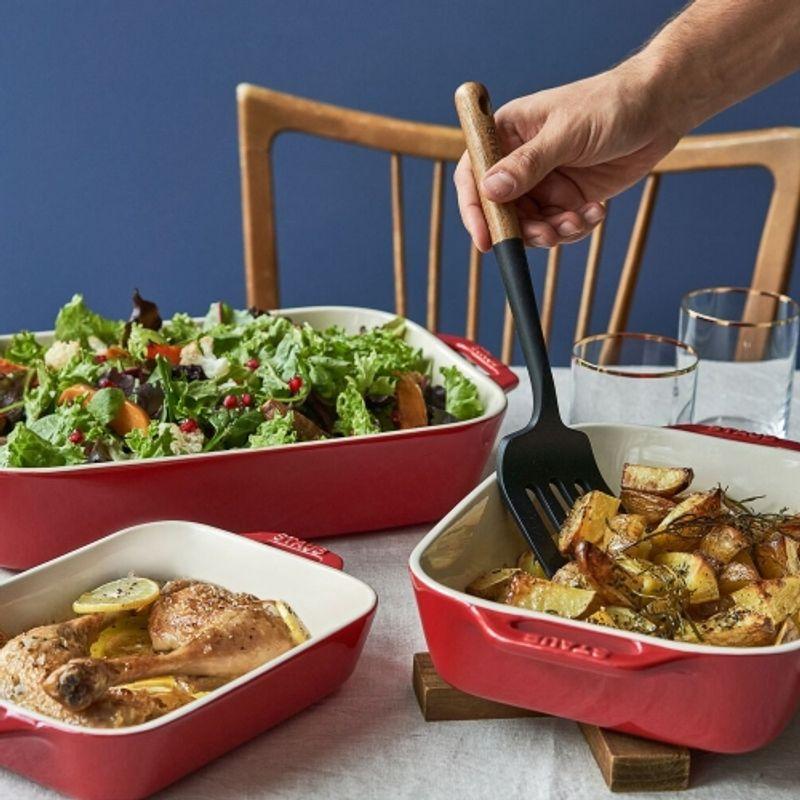 Staub Ceramic Oven Pan (Cherry Red) 3-Pack