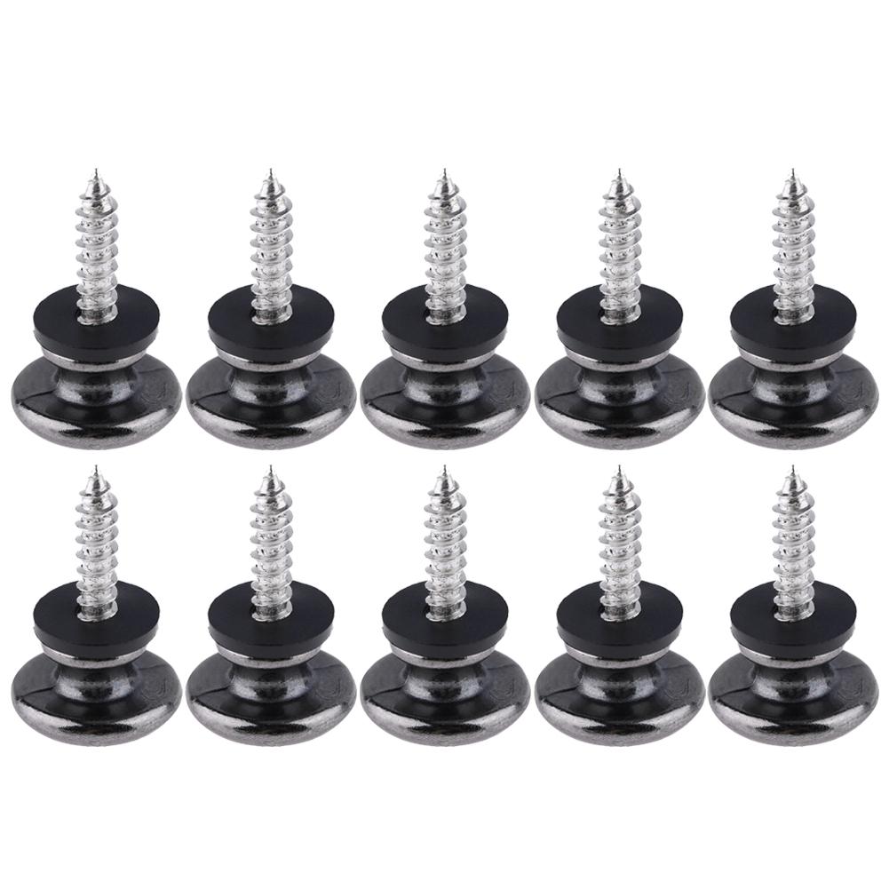 Botões de Trava de Correia para Violão Acústico de Ferro Cabeça de Cogumelo Ponta de Cinto para Guitarras Elétricas Acessórios Profissionais para Instrumentos Musicais