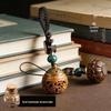 Green Sandalwood Vintage Hollow Sachet Keychain Aromatherapy Pendant