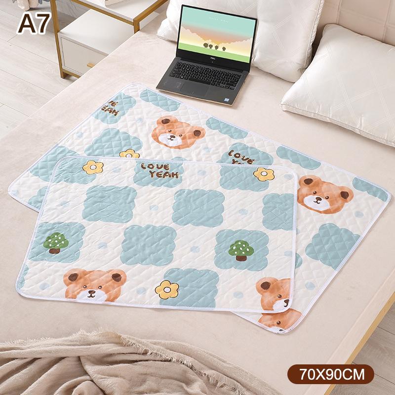 50*70Cm/70*90Cm Vodotěsná podložka na matraci Podložka na moč pro dospělé Ženy Menstruační podložka Chránič prostěradla Pro starší osoby, osoby se zdravotním postižením, děti Podložka na moč