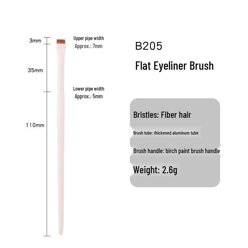 Cloud Porcelain Stippling Blush & Highlight Brush – Angled Round Head with Half-Fan Design