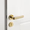 For Zinc Alloy Modern Gold Lightweight Minimalist Interior/Exterior Door Handle & Lock Customizable Finish 5+ Year Warranty