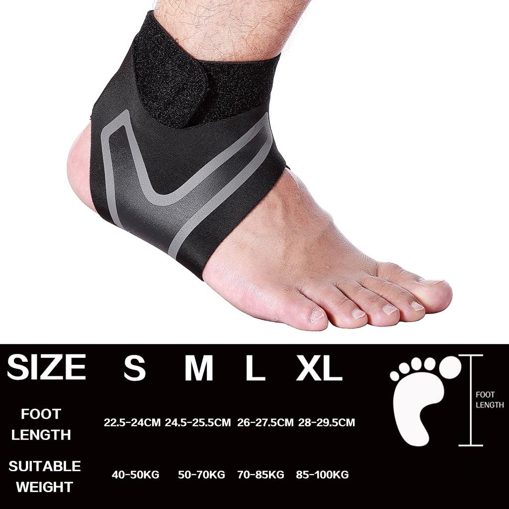 1 Pair Sports Ankle Brace Fitness Gym Ankle Support Gear Elastic Foot Wraps Protector Legs