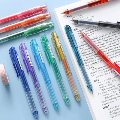 Juego de 12 bolígrafos de gel de colores, punta de bola de 0,5 mm, tinta multicolor para escribir, dibujar, marcar, delinear, oficina y escuela