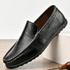 Fashion Fashion Mens Slip On Flats Outdoor Men's Shoes New Men's Comfortable Loafers Men Leather Dress Shoes Breathable Casual Footwear
