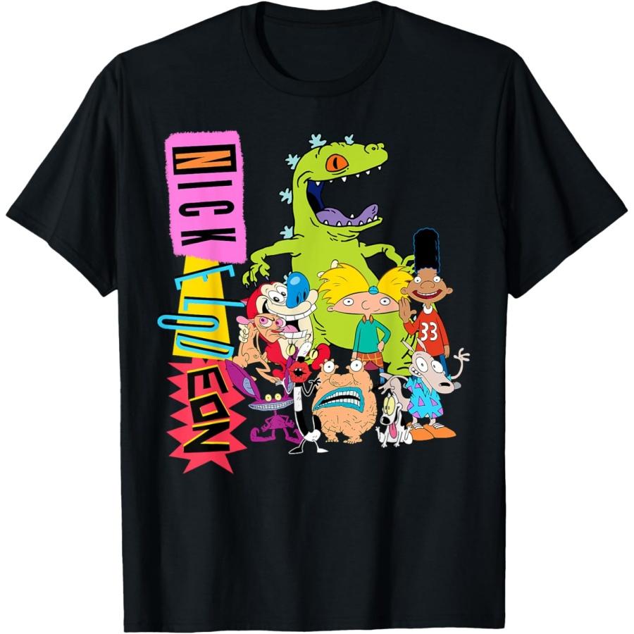 Nickelodeon Throwback Retro Character T-Shirt T-Shirt S