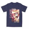 Humorous Hazbins Hotels Lucifer Kawaii T-Shirts Men Crew Neck 100% Cotton T Shirts Short Sleeve Tees Unique Tops