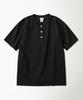 Beulonseun 10.6 Oz Cotton Short Sleeve Henley Tee Black