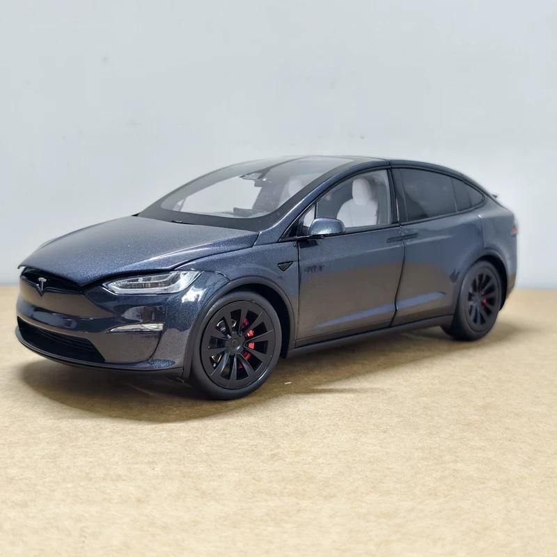 

1:18 Original Tesla Model X Updated Version Pure Electric Suv Alloy Simulation Car Model For Car Lovers Collection In Stock