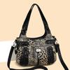 Women's Leopard Print Tote Bag Underarm Handbag