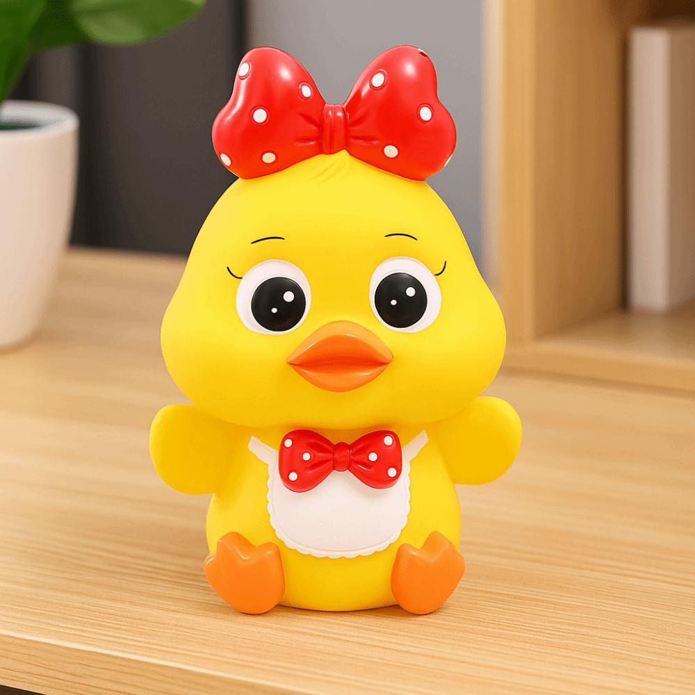 Savings Tank Little Yellow Duck Piggy Bank Decorative Duck Model Piggy Bank  Children/Kids
