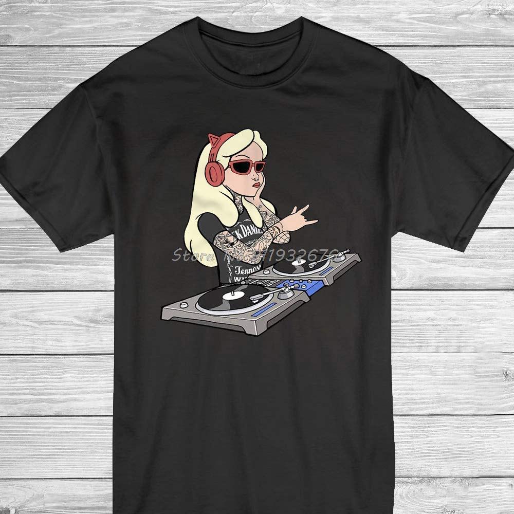 

Dj Alice In The Magic World Funny Parody Alice Fairy Tale Customized Shirt Fashion Print Unisex Short Sleeve Custom T Shirt S