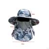 Lightweight Sun Hat with Detachable Face Neck Flap Cover for Outdoor Activities