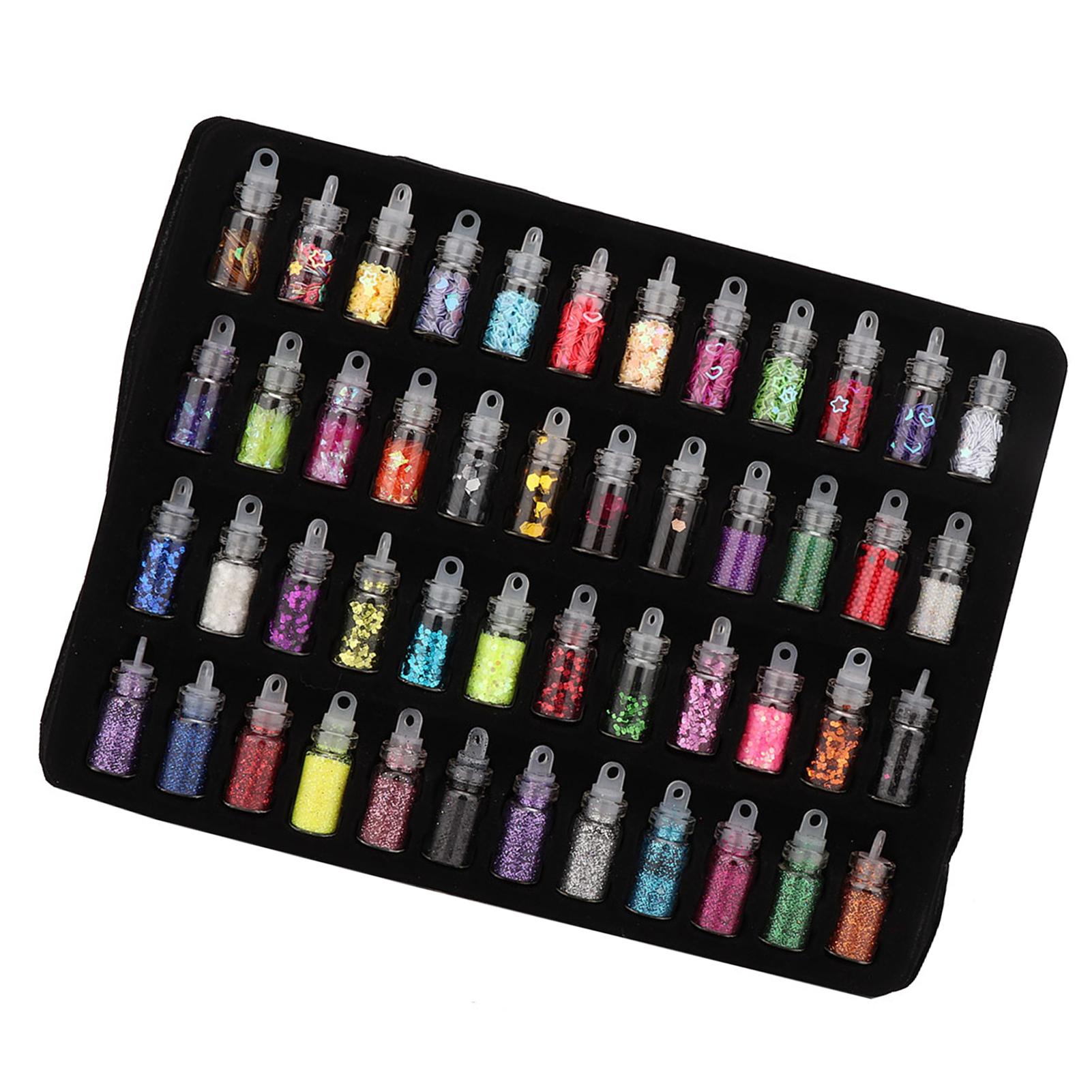 

48 Bottles Flash Sequin Powder Decoration DIY Jewelry Epoxy Mold Making Tool