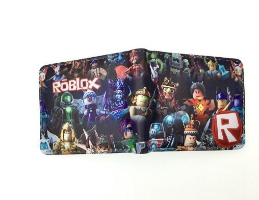 Virtual World Game Peripheral Wallet Cartoon Print Short Fold Card Holder Unisex 1pcs