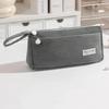 New Corduroy Pencil Case Multifunctional Large Capacity Pencil Pouch Solid Color Pen Storage Bag Student