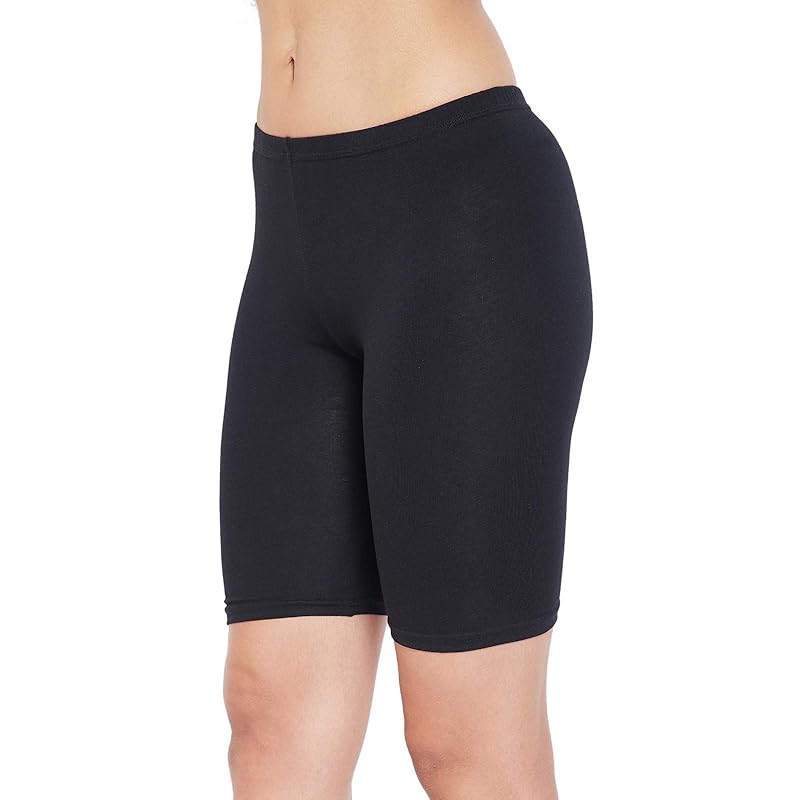 Clovia Women s Boxer Shorts (PN3352P13XL_Black_XL) XL чёрный