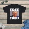 Trump 2024 Free Trump Mugshot Short Sleeve T-Shirt, Sizes S-5XL