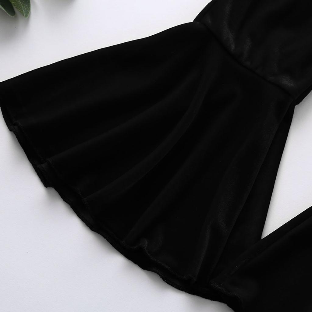 Kleinkind Baby Kinder Mädchen Solide Flare Hose Hosen Casual Kleidung