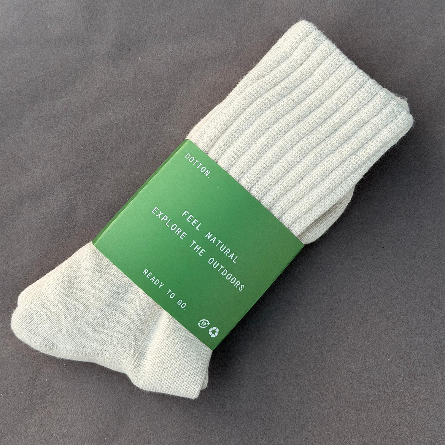 

Men s Thickened Mid-Calf Cotton Socks, Solid Color, High-Top, Warm for Autumn/Winter, Sports-Friendly Long Socks Regular Thickness 36-44