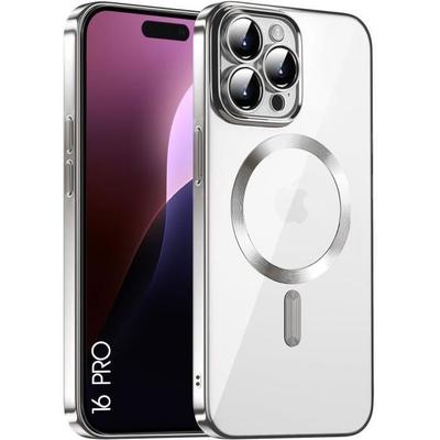 Funda de protección - BOOLING - para iPhone 16 Pro - Antigolpes - Transparente - Plateada