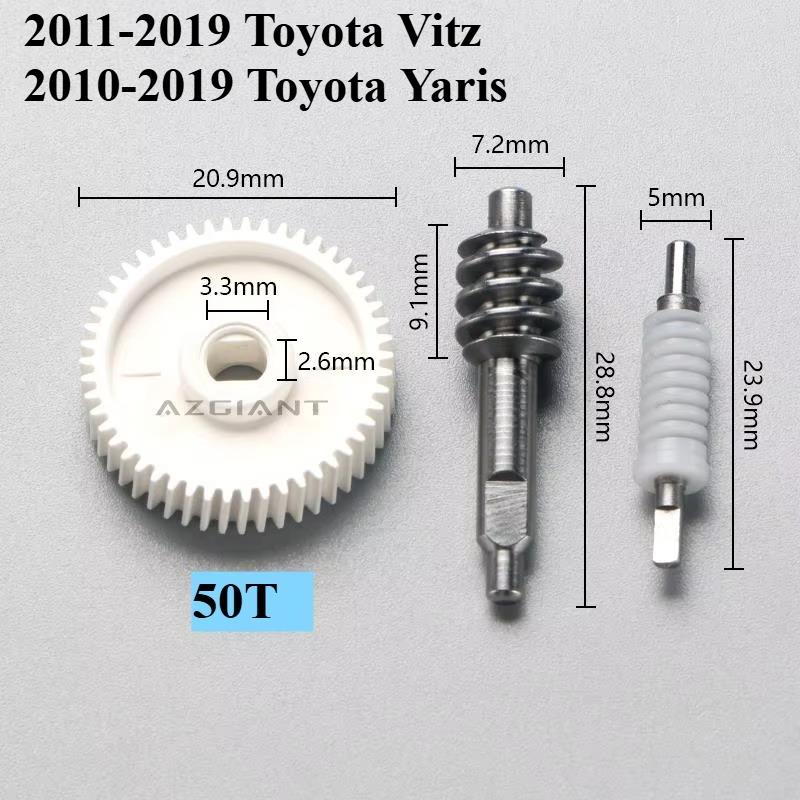 Compatible with Toyota Vitz Yaris 2005-2019 Car Accessories Electric Rear View Reversing Mirror Folding Actuator Assy&gear Set