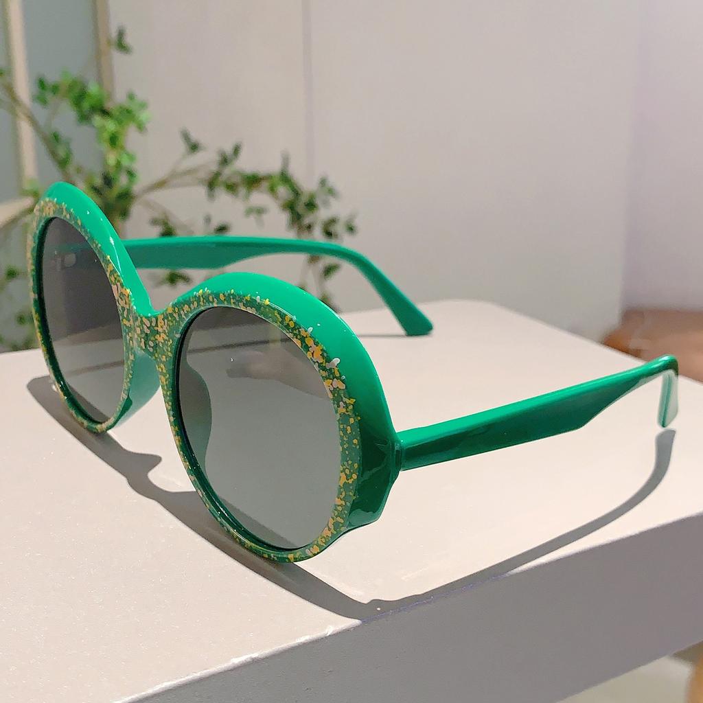 Vintage Round Sunglasses Women Fashion Gradient Multicolor Outdoor Shades Ins Trendy Stylish Brand Design Sun Glasses