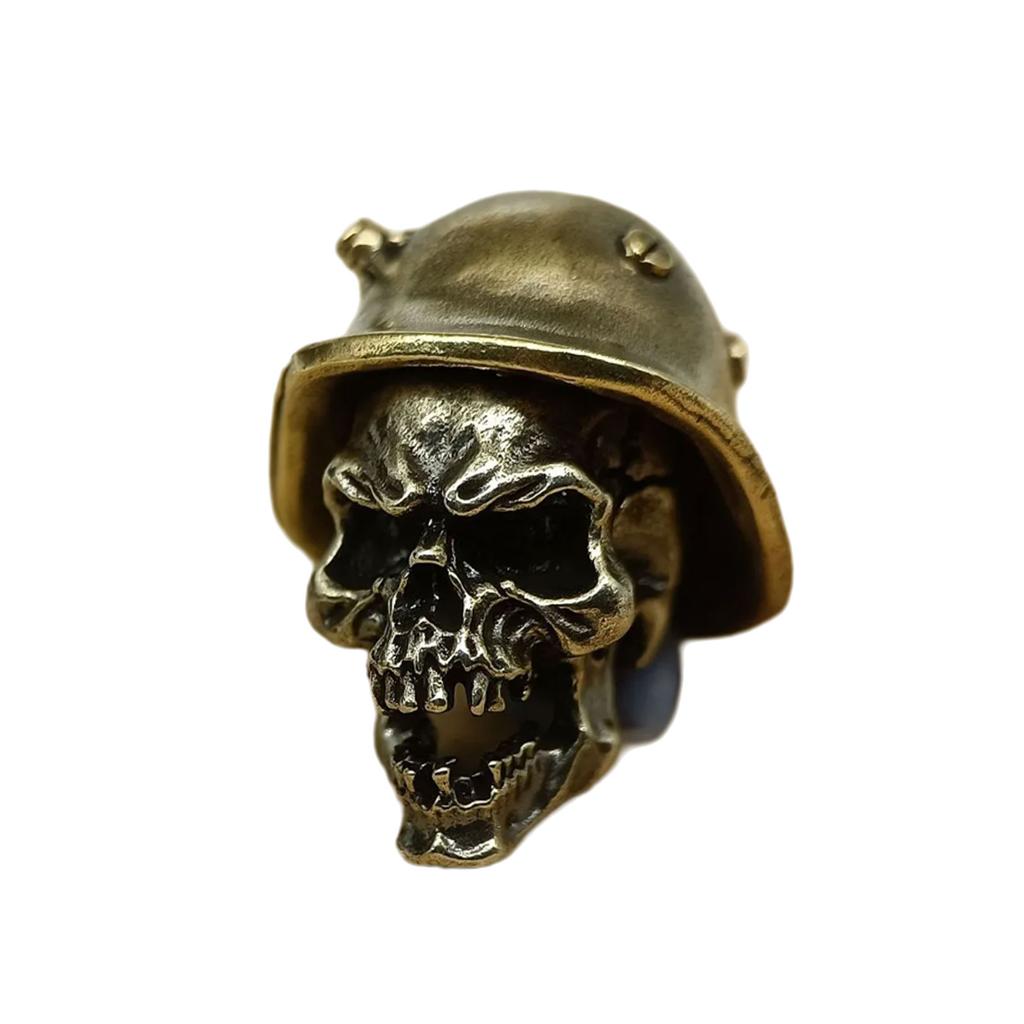 Helmet Skull Soldier Shape Parachute Cord Beads Lanyard Bead Fashion Charm Beads for DIY Lanyard Keychains Pendants