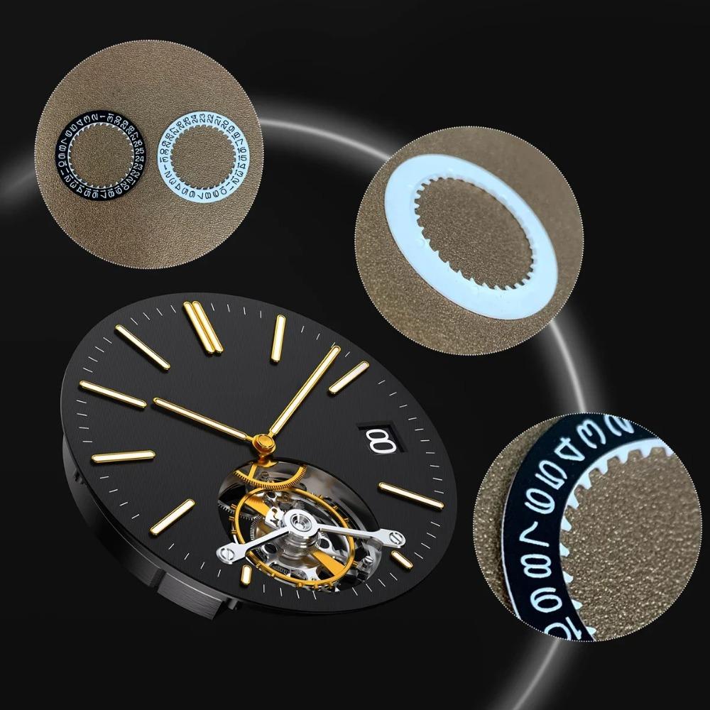 Movement Modified  Watches Calendar For NH35 Black/White Watch Calendar Disk 3 O'clock Date Disc Accessories