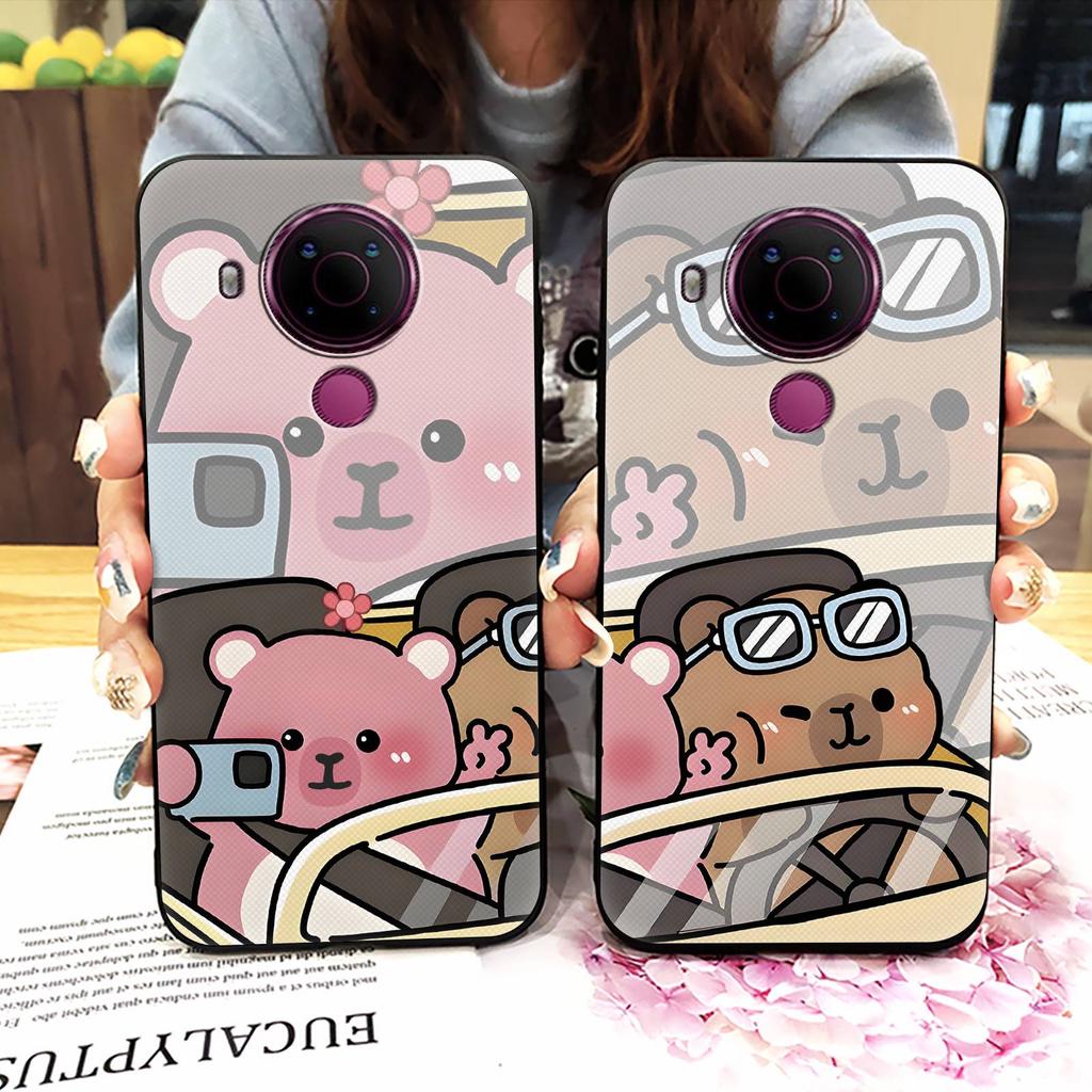 Shockproof Couple Phone Case For Nokia 5.4 Durable Phone Pouch Dirt-resistant Protective Anti-knock TPU Graffiti Cute