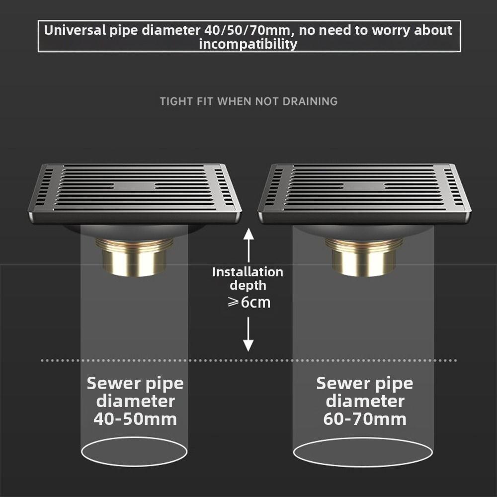 Anti-Odor Drain Valve Cover Dual Use Floor Hair Catcher Stainless Steel Floor Drain  Shower Room